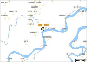 map of Patani