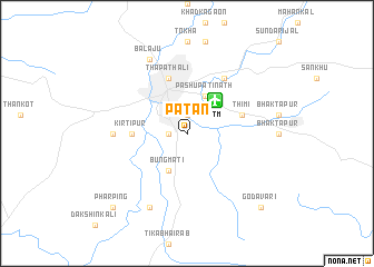 map of Pātan