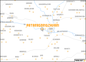 map of Patara-Goridzhvari