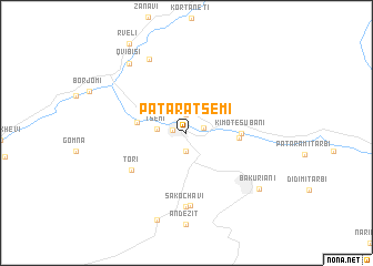 map of Patara-Tsemi