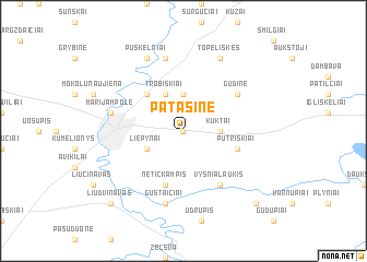 map of Patašinė