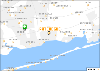map of Patchogue
