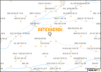 map of Páterhomok