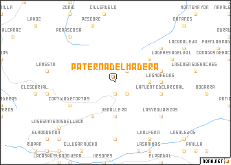 map of Paterna del Madera