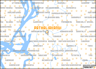 map of Pāthāliākāndi