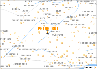 map of Pathān Kot