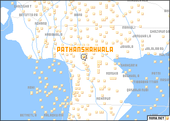 map of Pathān Shāhwāla