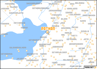 map of Pathān