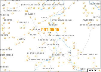 map of Patīābād