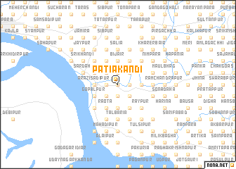 map of Pātiākāndi