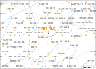 map of Patiāla