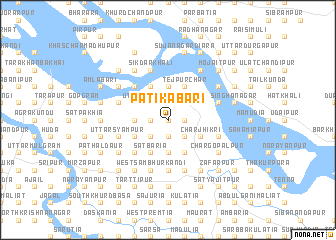 map of Patikābāri