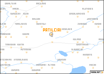 map of Patilčiai