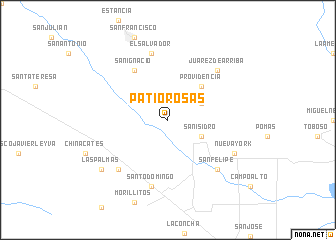 map of Patio Rosas