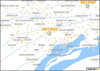 map of Pātīpur