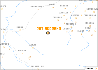 map of Patiška Reka