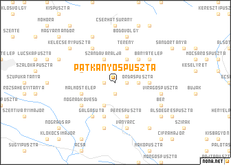 map of Patkányospuszta