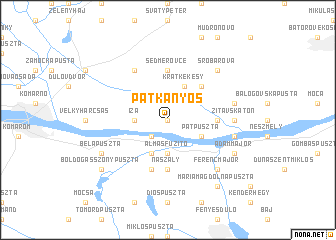 map of Patkányos