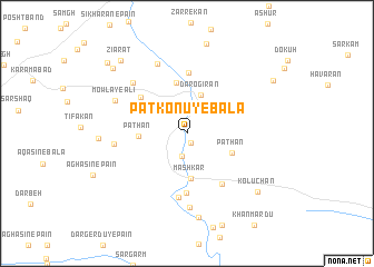 map of Patkonū-ye Bālā