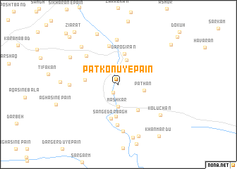 map of Patkonū-ye Pā\