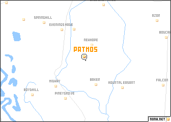map of Patmos