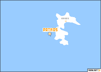 map of Pátmos