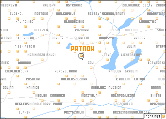 map of Pątnów