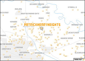 map of Patrick Henry Heights