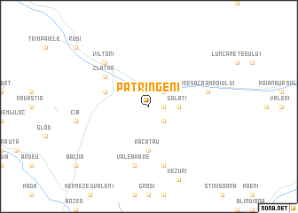 map of Pătrîngeni