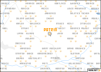 map of Patřín