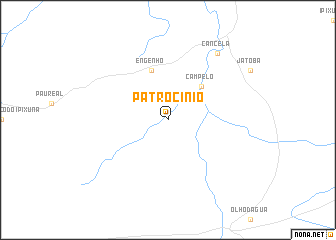 map of Patrocínio