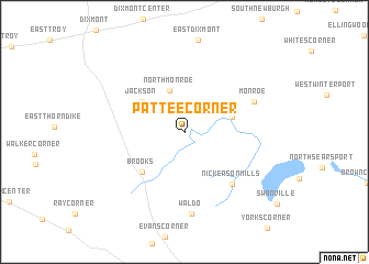 map of Pattee Corner