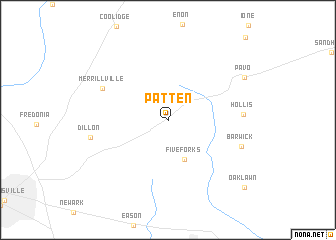 map of Patten