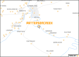 map of Patterson Creek