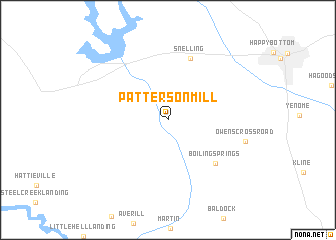 map of Patterson Mill