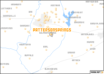 map of Patterson Springs