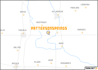 map of Patterson Springs