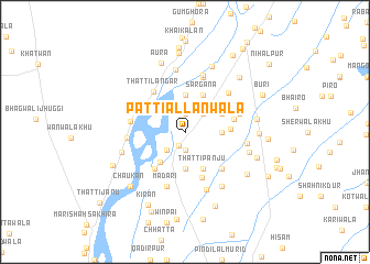 map of Patti Allanwāla