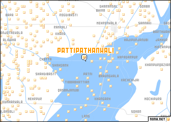 map of Patti Pathānwāli