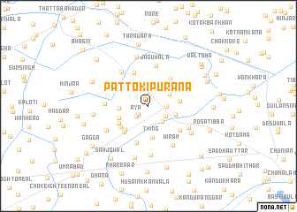 map of Pattoki Purāna