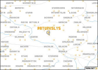 map of Paturkšlys