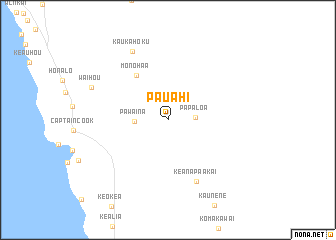 map of Pauahi