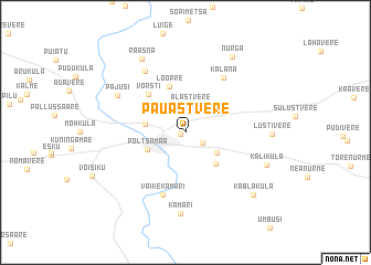 map of Pauastvere