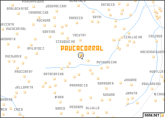 map of Paucacorral