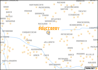 map of Pauccaray