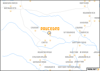 map of Pau Cedro