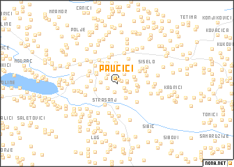 map of Paučići