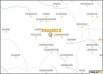 map of Pau dʼArco