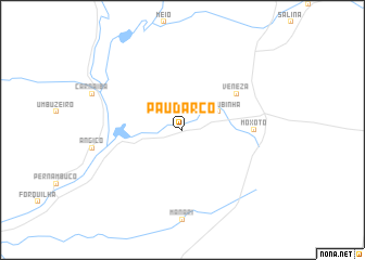map of Pau dʼArco