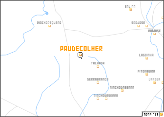 map of Pau de Colher